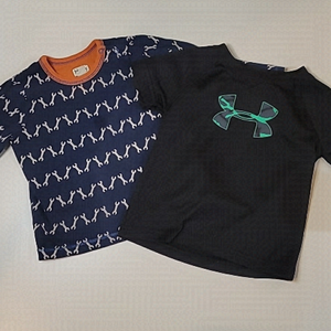 3/$30 Hatley Wrench Long Sleeve 2ply + UNDERARMOUR Dri-Fit Short Sleeve Shirt